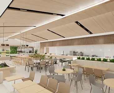 Enscape食堂员工餐厅场景SketchUp草图大师模型下载1730