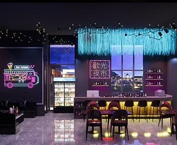 Enscape音乐餐厅酒吧场景SketchUp草图大师模型下载1731