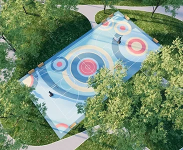 Enscape户外球场场景SketchUp草图大师模型下载1737