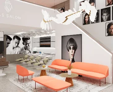 Enscape理发店场景SketchUp草图大师模型下载2240