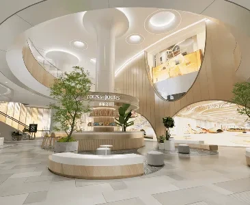 Enscape商业街内景场景SketchUp草图大师模型下载2248