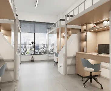 Enscape学生宿舍场景SketchUp草图大师模型下载2255