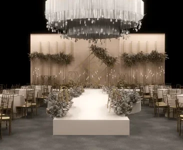 Enscape酒店婚庆宴会厅场景SketchUp草图大师模型下载2259