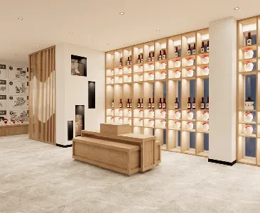 Enscape烟酒茶叶店场景SketchUp草图大师模型下载2261