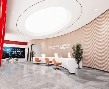 Enscape服务大厅场景SketchUp草图大师模型下载2263