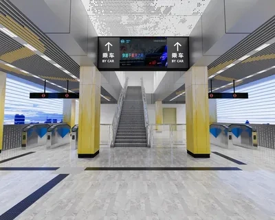 Enscape地铁场景SketchUp草图大师模型下载ID54520