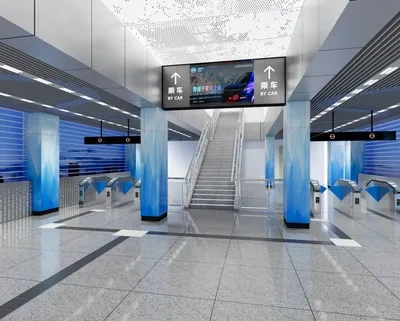 Enscape地铁场景SketchUp草图大师模型下载ID54525