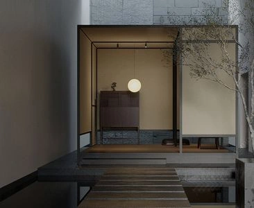 新中式内庭院场景SketchUp草图大师模型下载ID93719
