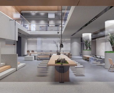 现代奶茶店场景SketchUp草图大师模型下载ID93853
