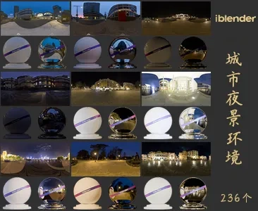 002城市夜景HDR环境Blender资产库