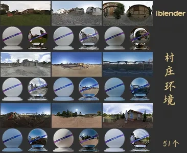 004村庄HDR环境Blender资产库