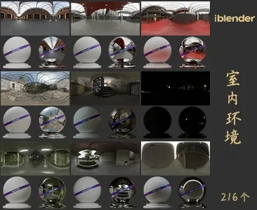 007室内HDR环境Blender资产库