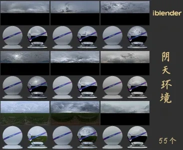 019阴天HDR环境Blender资产库