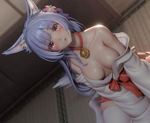 blender卡通女性角色3D模型小女孩ID00059Miko