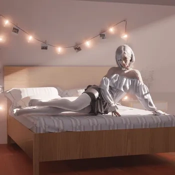 blender角色模型资产ID1826高冷妹子