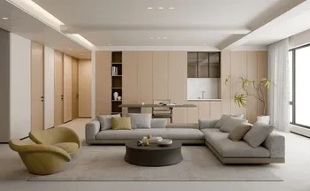 室内建筑场景blender模型资产ID62266现代风格大客厅