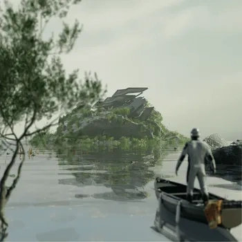 CG场景blender模型资产ID1838人物水面
