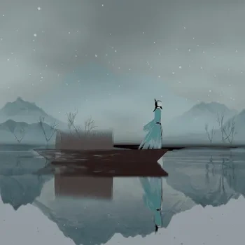 CG场景blender模型资产ID28005山水人物