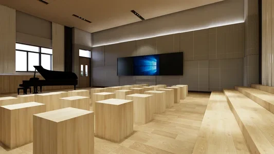 Enscape音乐教室场景SketchUp草图大师模型下载1287