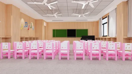 Enscape兴趣班教室场景SketchUp草图大师模型下载1297