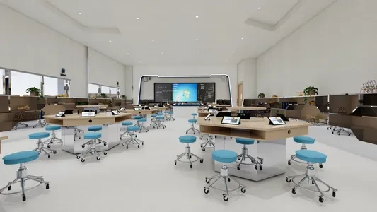 Enscape教室场景SketchUp草图大师模型下载1305