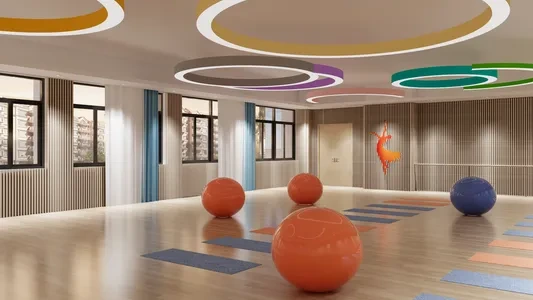 Enscape瑜伽舞蹈教室场景SketchUp草图大师模型下载1308