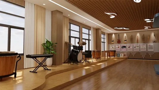 Enscape音乐教室场景SketchUp草图大师模型下载1312