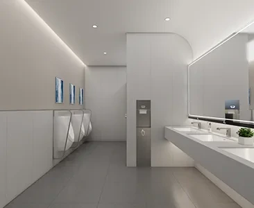 Enscape公共卫生间场景SketchUp草图大师模型下载1748