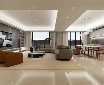 Enscape客厅场景SketchUp草图大师模型下载1752