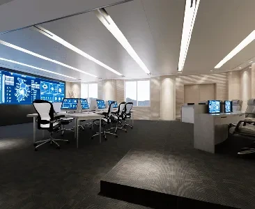 Enscape监控中心场景SketchUp草图大师模型下载2280