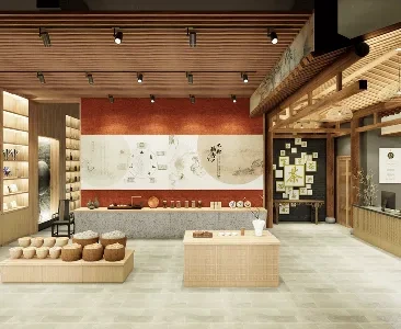 Enscape烟酒茶叶店场景SketchUp草图大师模型下载2288