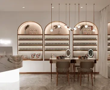 Enscape美容美妆美甲店场景SketchUp草图大师模型下载2290