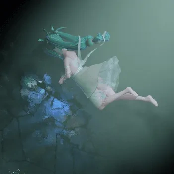 blender卡通女性角色3D模型小女孩ID62211青衣镜面