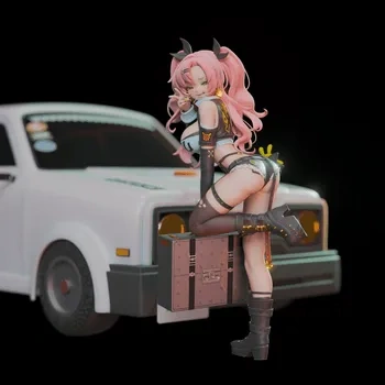 blender卡通女性角色3D模型小女孩ID62212汽车女孩