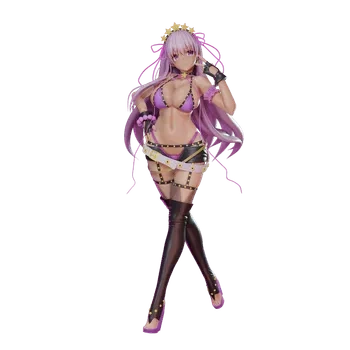 blender卡通女性角色3D模型小女孩ID62213皮衣女孩