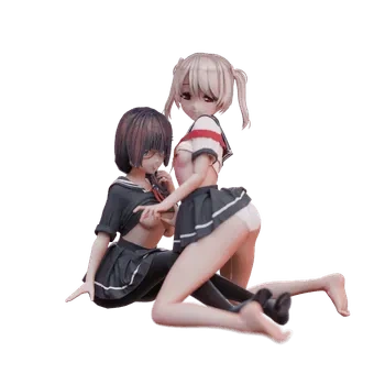 blender卡通女性角色3D模型小女孩ID62216女孩