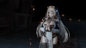 blender卡通女性角色3D模型小女孩ID62219教堂