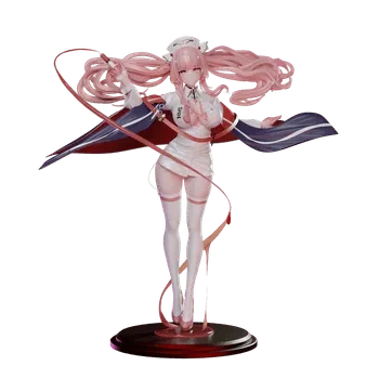 blender卡通女性角色3D模型小女孩ID62221护士装女孩