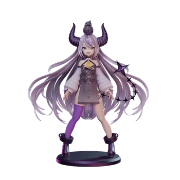 blender卡通女性角色3D模型小女孩ID62224恶魔女孩