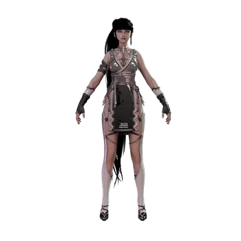 blender卡通女性角色3D模型小女孩ID62230白忍者