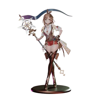 blender卡通女性角色3D模型小女孩ID62234拿法杖女孩