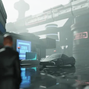 CG场景blender模型资产ID60594夜晚氛围