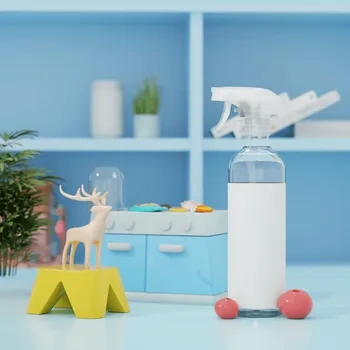 blender精油电商工程场景ID22280清洁喷壶3D模型