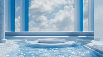 blender电商工程场景ID60478电商背景板蓝Blender模型资产