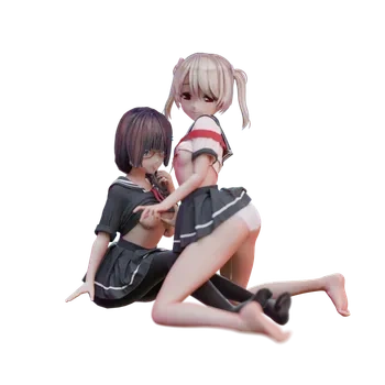 blender卡通女性角色3D模型小女孩ID62216女孩