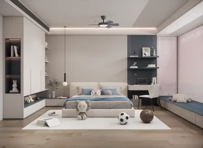 Enscape儿童房场景SketchUp草图大师模型下载1469