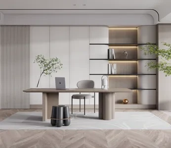 Enscape书房场景SketchUp草图大师模型下载1494