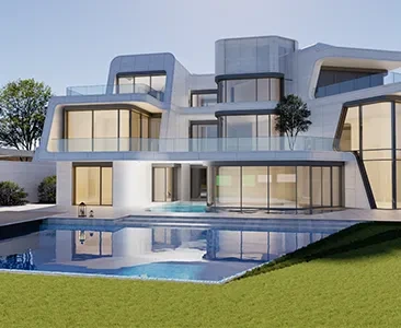 Enscape别墅场景SketchUp草图大师模型下载1783