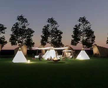 Enscape露营地场景SketchUp草图大师模型下载1794