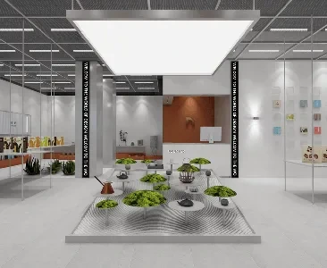 Enscape文创店场景SketchUp草图大师模型下载2303